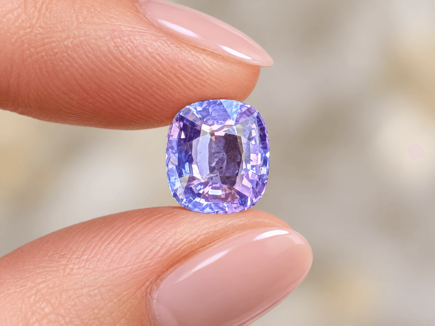 Purplish Pink Spinel - 1.55 ct Purplish Pink Cushion Mixed Cut Ceylon Gemstone from Sri Lanka (LG-305) Purplish Pink Spinel - 1.55 ct Purplish Pink Cushion Mixed Cut Ceylon Gemstone from Sri Lanka (LG-305)