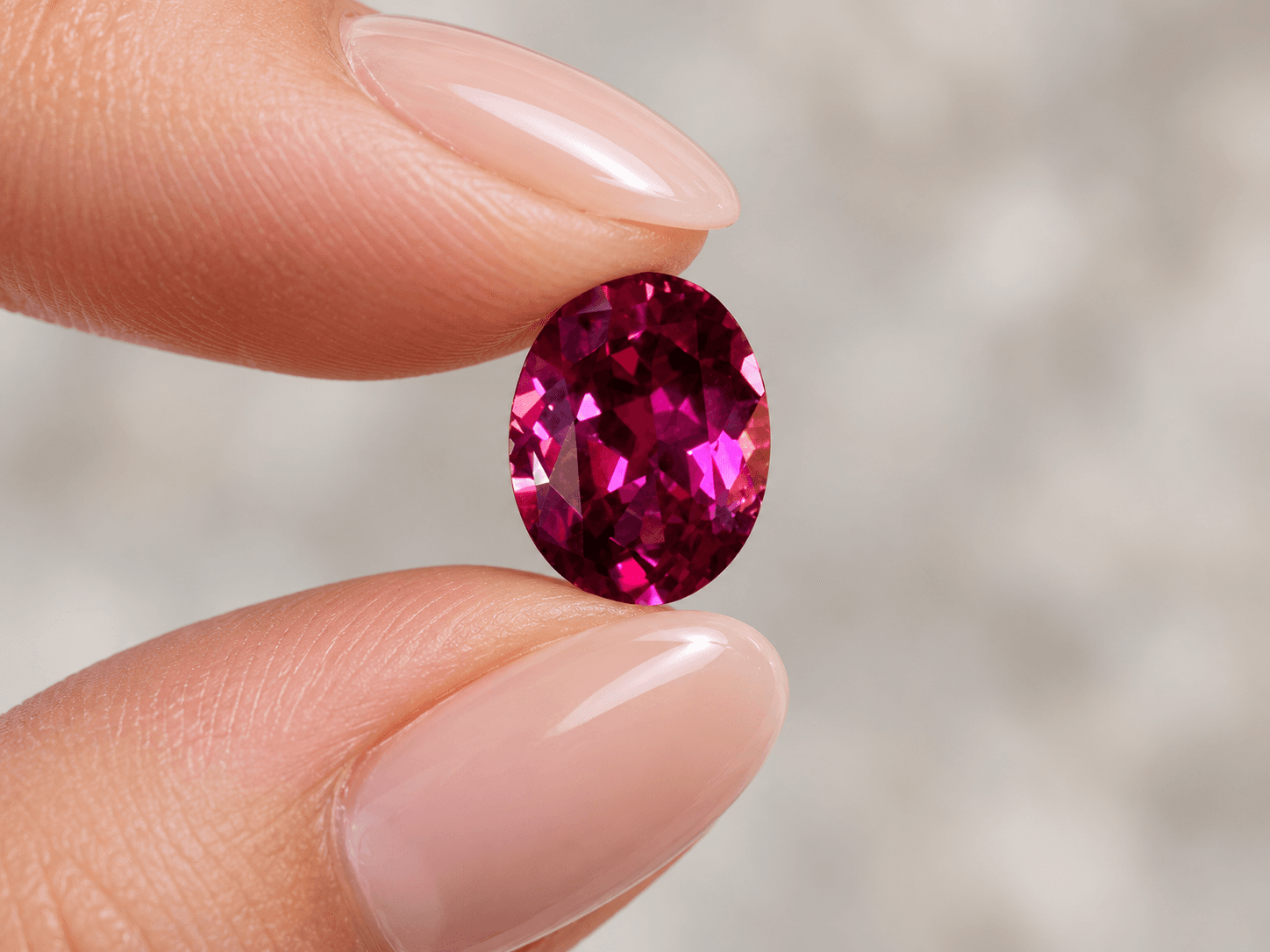 Rhodolite Garnet - 1.93 ct Pinkish Red Garnet Oval Faceted / Mixed Brilliant Cut Ceylon Gemstone from Sri Lanka (LG-303) Rhodolite Garnet - 1.93 ct Pinkish Red Garnet Oval Faceted / Mixed Brilliant Cut Ceylon Gemstone from Sri Lanka (LG-303)