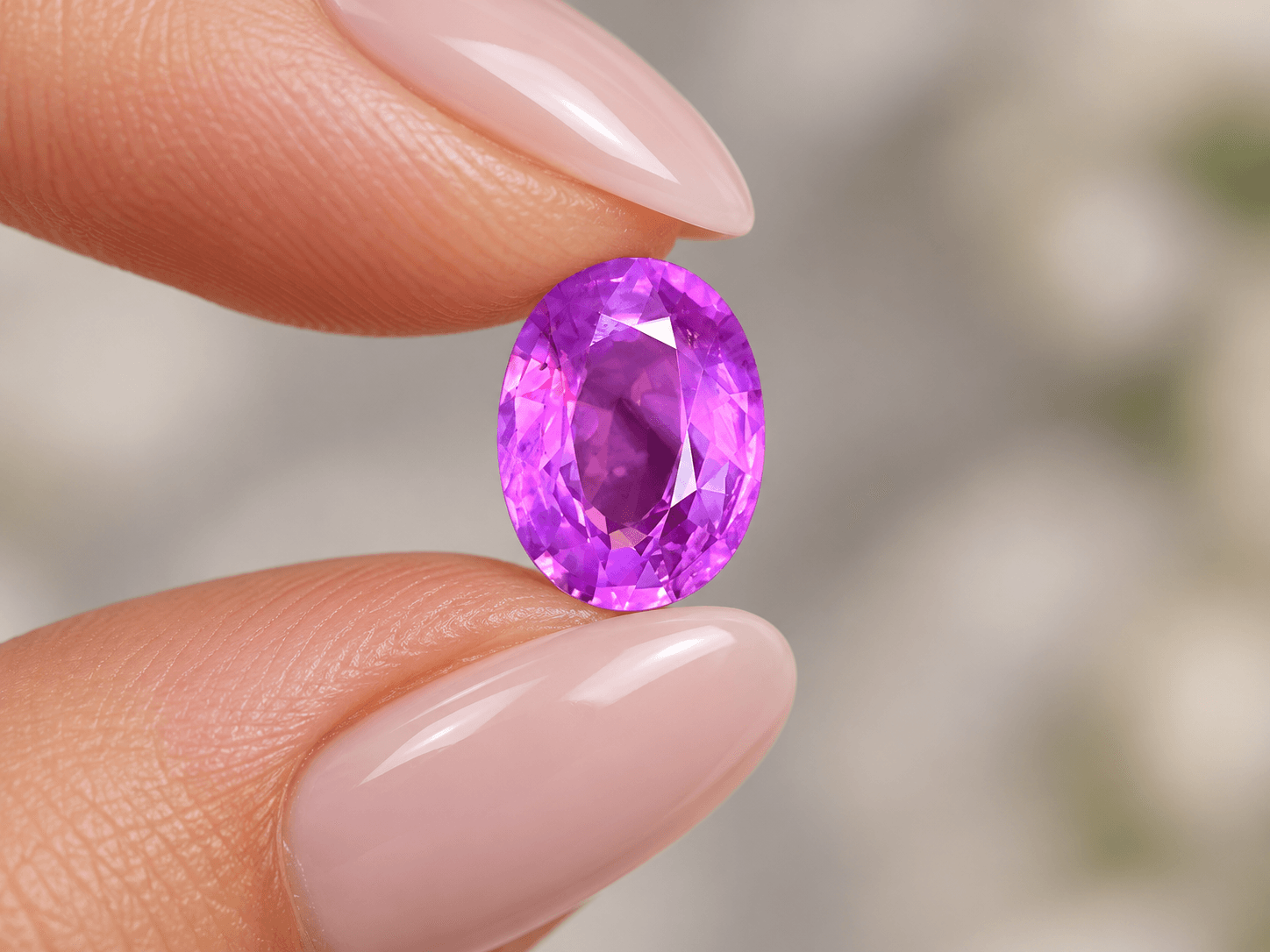 Pink Sapphire - 1.22 ct Violet Pink Oval Faceted Oval Cut Ceylon Gemstone from Sri Lanka (LG-329) Pink Sapphire - 1.22 ct Violet Pink Oval Faceted Oval Cut Ceylon Gemstone from Sri Lanka (LG-329)