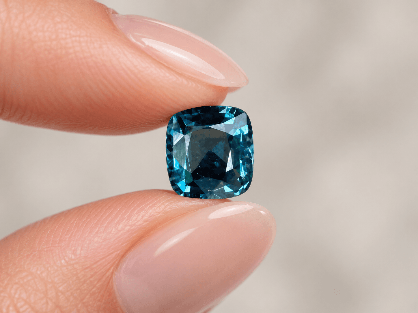 Peacock Blue Spinel - 0.96 ct Peacock Blue / Deep Teal Blue Cushion Faceted Cushion Cut Ceylon Gemstone from Sri Lanka (LG-322) Peacock Blue Spinel - 0.96 ct Peacock Blue / Deep Teal Blue Cushion Faceted Cushion Cut Ceylon Gemstone from Sri Lanka (LG-322)